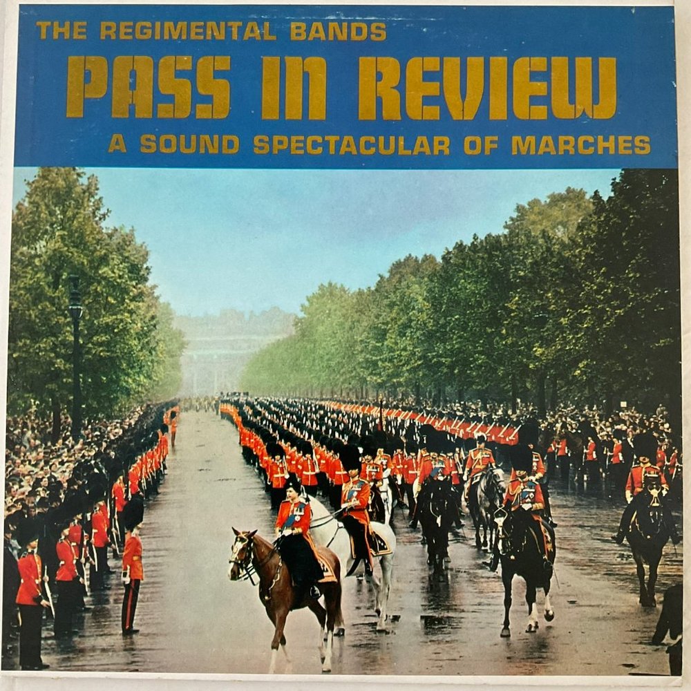 The Regimental Bands: Pass In Review Vintage Vinyl Record